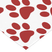 Chemin De Table Court Empreinte de patte rouge (Coin)