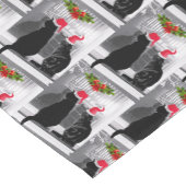 Chemin De Table Court En Attente De Père Noël (Coin)