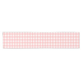 Chemin De Table Court En vichy rose (Horizontal)