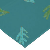 Chemin De Table Court Épinette - Parfum d'une forêt verte (Coin)