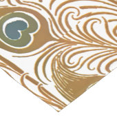 Chemin De Table Court Époque victorienne Art Nouveau Peacock Motif (Coin)