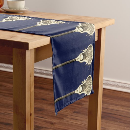 Chemin De Table Court Équipe de crosse Marine Blue Short Table Runner (In Situ)