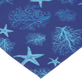 Chemin De Table Court Estarfish-corail bleu turquoise (Coin)