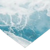 Chemin De Table Court Été Bleu Océan Vague  (Coin)