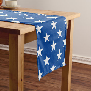 Chemin De Table Court Étoiles du coureur de table-patriotique