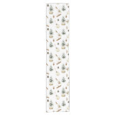 Chemin De Table Court Eucalyptus Acorns Noël (Devant)