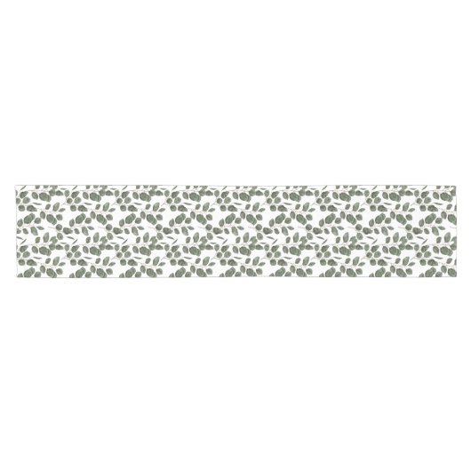 Chemin De Table Court Eucalyptus Vert Botanique Vert Vert Vert Vert (Horizontal)