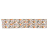 Chemin De Table Court Fall Leaves Badger & Fox Motif (Horizontal)