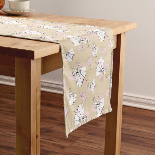 Chemin De Table Court Fashion Bride Neutral Group Multi table runner (In Situ)