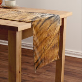 Chemin De Table Court Faux Tiger Fur Big Chat coureur de table (In Situ)