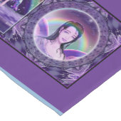 Chemin De Table Court Fée de pluie violette (Coin)