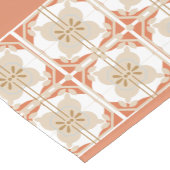 Chemin De Table Court Ferme moderne Rouge et Beige (Coin)