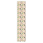 Chemin De Table Court Festive Chats Motif de Noël (Devant)