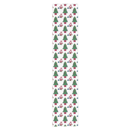 Chemin De Table Court Festive Santa Christmas Table Runner (Devant)