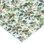 Chemin De Table Court Festive Variegee Winterberries Motif Noël (Coin)