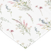 Chemin De Table Court Fête de mariage aux fleurs sauvages (Coin)