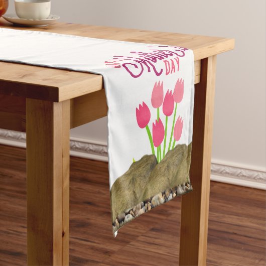 Chemin De Table Court Fête des mères du coureur de nappes (In Situ)