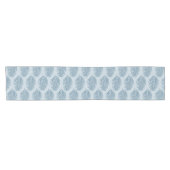 Chemin De Table Court Feuille de palmier bleu clair (Horizontal)