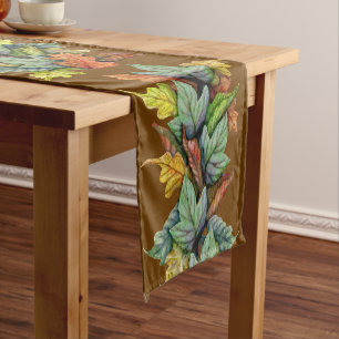 Chemin De Table Court Feuilles d'automne, Personnaliser, Coureur de tabl