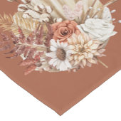 Chemin De Table Court Feuilles d'automne rustiques Fleurs d'automne Terr (Coin)