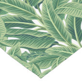 Chemin De Table Court Feuilles de bananes tropicales vertes (Coin)