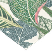 Chemin De Table Court Feuilles tropicaux verts (Coin)