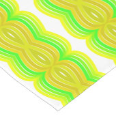 Chemin De Table Court Figure Vert Et Jaune Huit Art Motif (Coin)