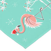 Chemin De Table Court Flamant rose de Noël 14 x 72 coureur de table (Coin)