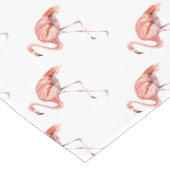 Chemin De Table Court Flamant rose rose (Coin)