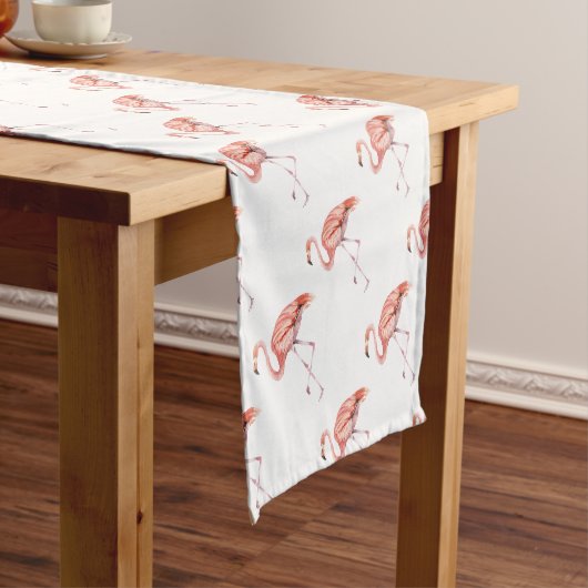 Chemin De Table Court Flamant rose rose (In Situ)