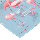 CHEMIN DE TABLE COURT FLAMANTS ROSES MOTIF 1 (Coin)