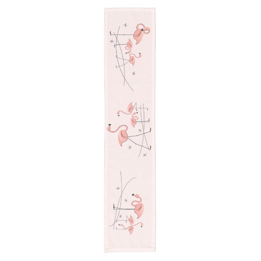 Chemin De Table Court Flamants roses Pink Group table runner (Devant)