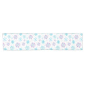 Chemin De Table Court Flèche de neige violette et bleue (Horizontal)