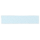 Chemin De Table Court Fléchettes de neige, Bleu glacé, Fléchettes de nei (Horizontal)