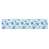 Chemin De Table Court Fleur Bleue (Horizontal)