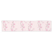 Chemin De Table Court Fleur de cerisiers - rose (Horizontal)