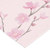 Chemin De Table Court Fleur de cerisiers - rose (Coin)