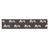 Chemin De Table Court Fleur de coing japonaise (Horizontal)
