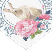 Chemin De Table Court Fleur de lapin de Pâques (Coin)