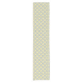 Chemin De Table Court Fleur gris bleu (Devant)