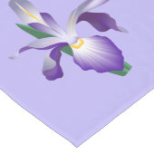 Chemin De Table Court Fleur Iris (Coin)