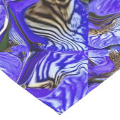 Chemin De Table Court Fleur Iris Violet / Esthétique / Carrelage / (Coin)