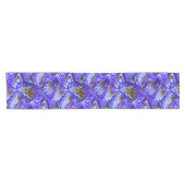 Chemin De Table Court Fleur Iris Violet / Esthétique / Carrelage / (Horizontal)