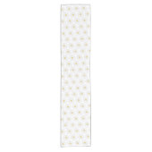 Chemin De Table Court Fleur Jardin Floral Jaune Blanc (Devant)