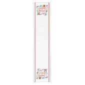 Chemin De Table Court Fleur Joyeux Noël court coureur de table (Devant)