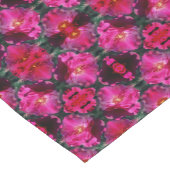 Chemin De Table Court Fleur rose rose Abstraite (Coin)