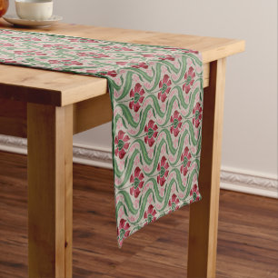 Chemin De Table Court Fleur sauvage rose Coureur de table 14" X 72"
