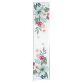 Chemin De Table Court Fleur tropicale sur Blue Ombre (Devant)