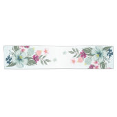 Chemin De Table Court Fleur tropicale sur Blue Ombre (Horizontal)
