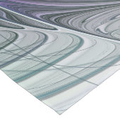 Chemin De Table Court Fleur verte abstraite moderne fractale violette (Coin)